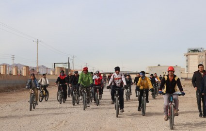 برگزاری همایش دوچرخه سواری با شرکت بیش از ۱۰۰ ورزشکار در جاجرم